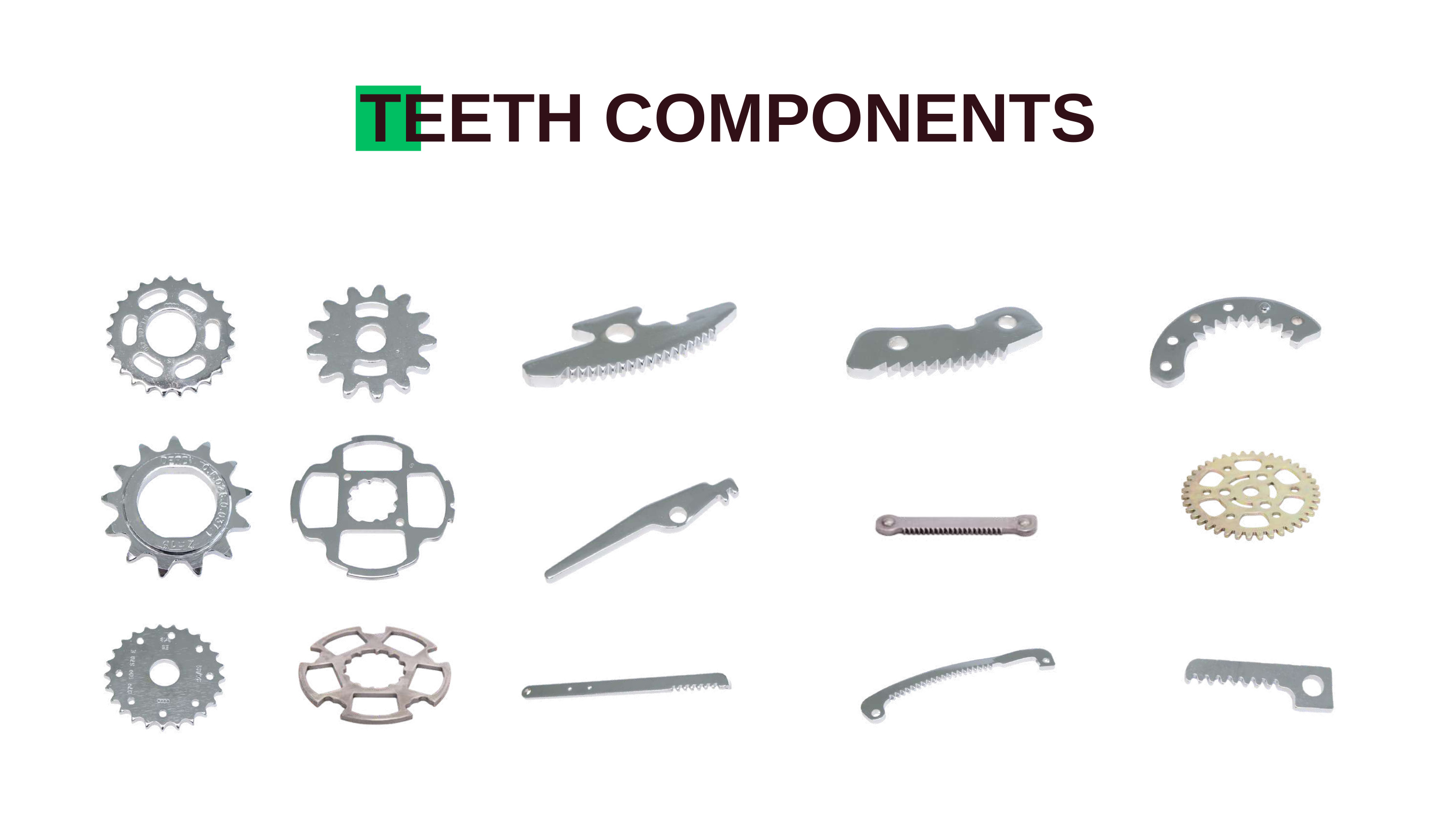 Fine blanked teeth components examples