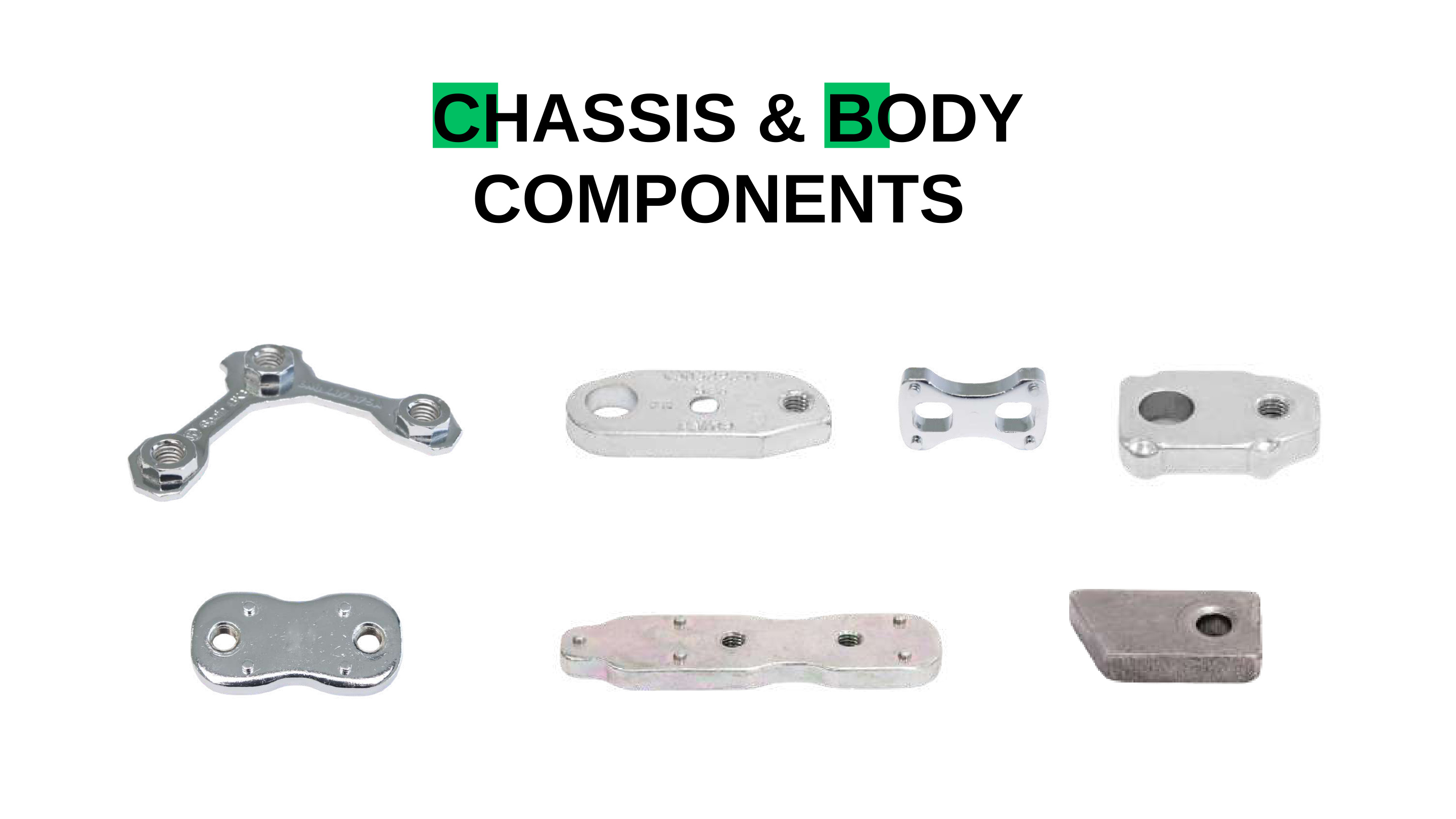 Fine blanked chassis & body components examples