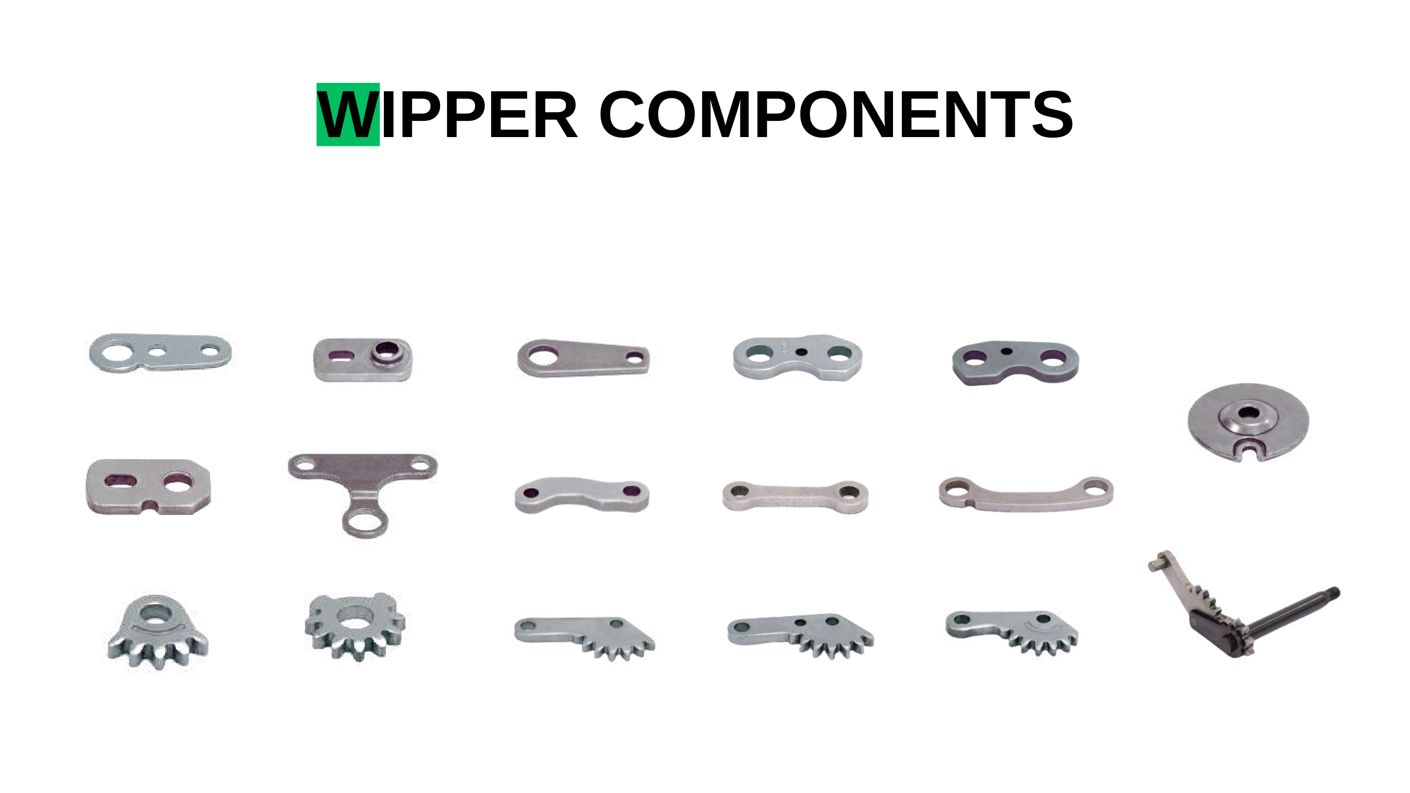 Fine blanked wiper components examples