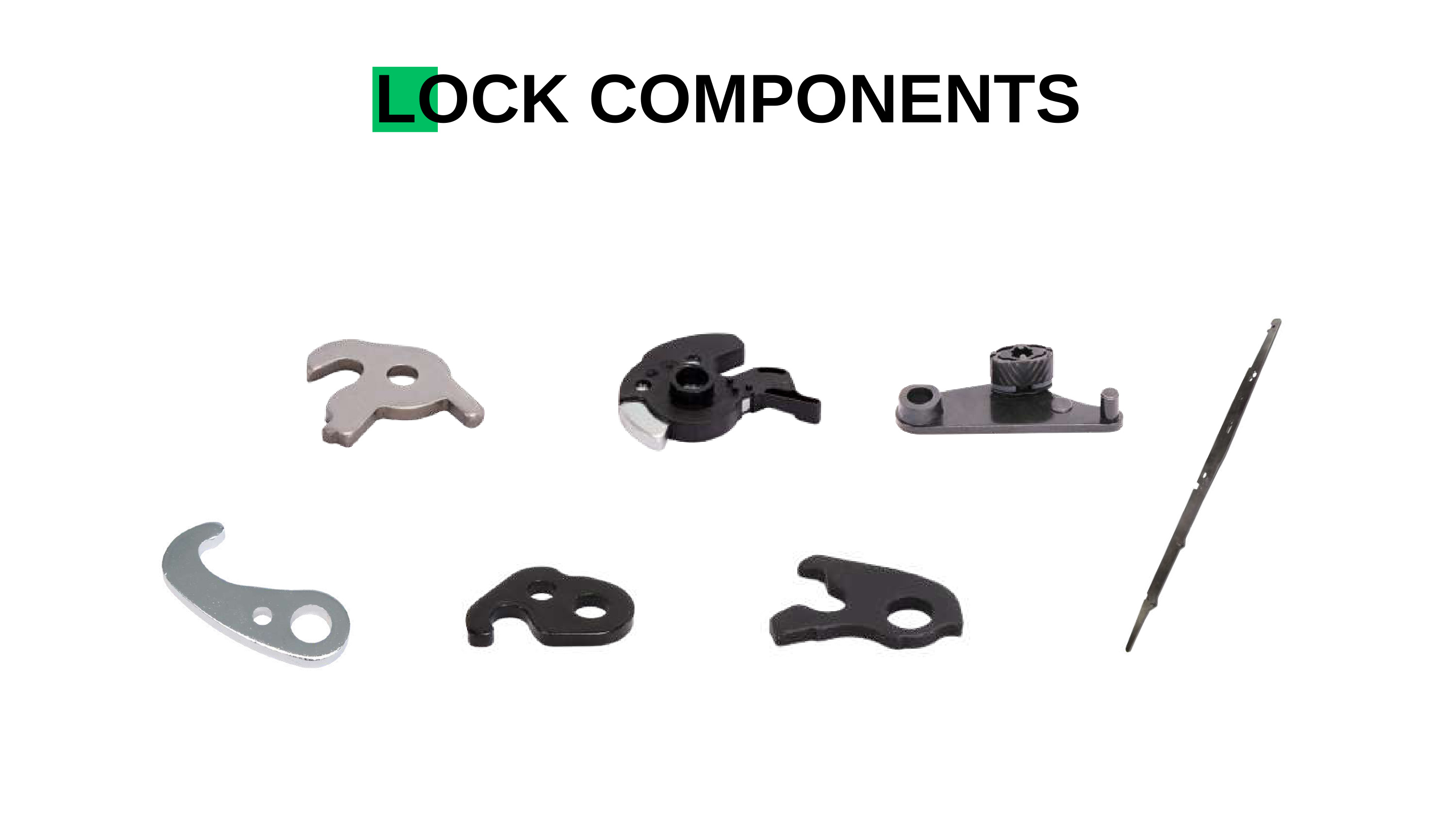 Fine blanked lock components